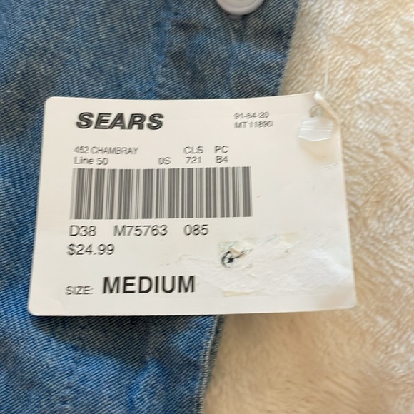 3 for $25! Vintage Amanda Stewart  Chambray‎ Sleeveless Maxi Dress, size medium - Picture 5 of 6